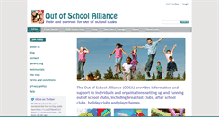 Desktop Screenshot of outofschoolalliance.co.uk