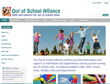 Tablet Screenshot of outofschoolalliance.co.uk